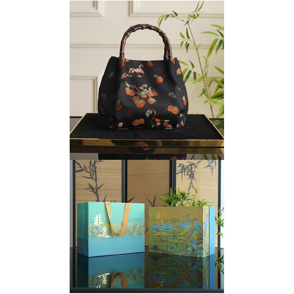 ASAYA4913 – Heritage Silk Bamboo Bag 🐼🎋