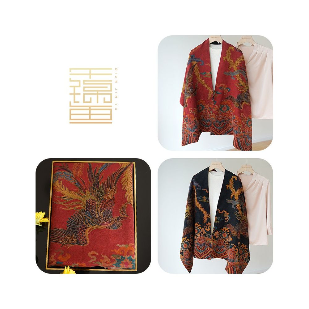 ASAYA4914 – Jiangshan Heritage Silk Shawl 🏞️