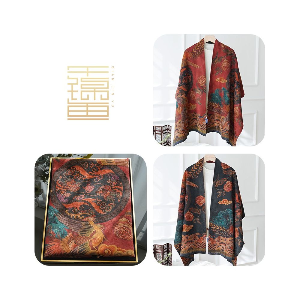 ASAYA4914 – Jiangshan Heritage Silk Shawl 🏞️