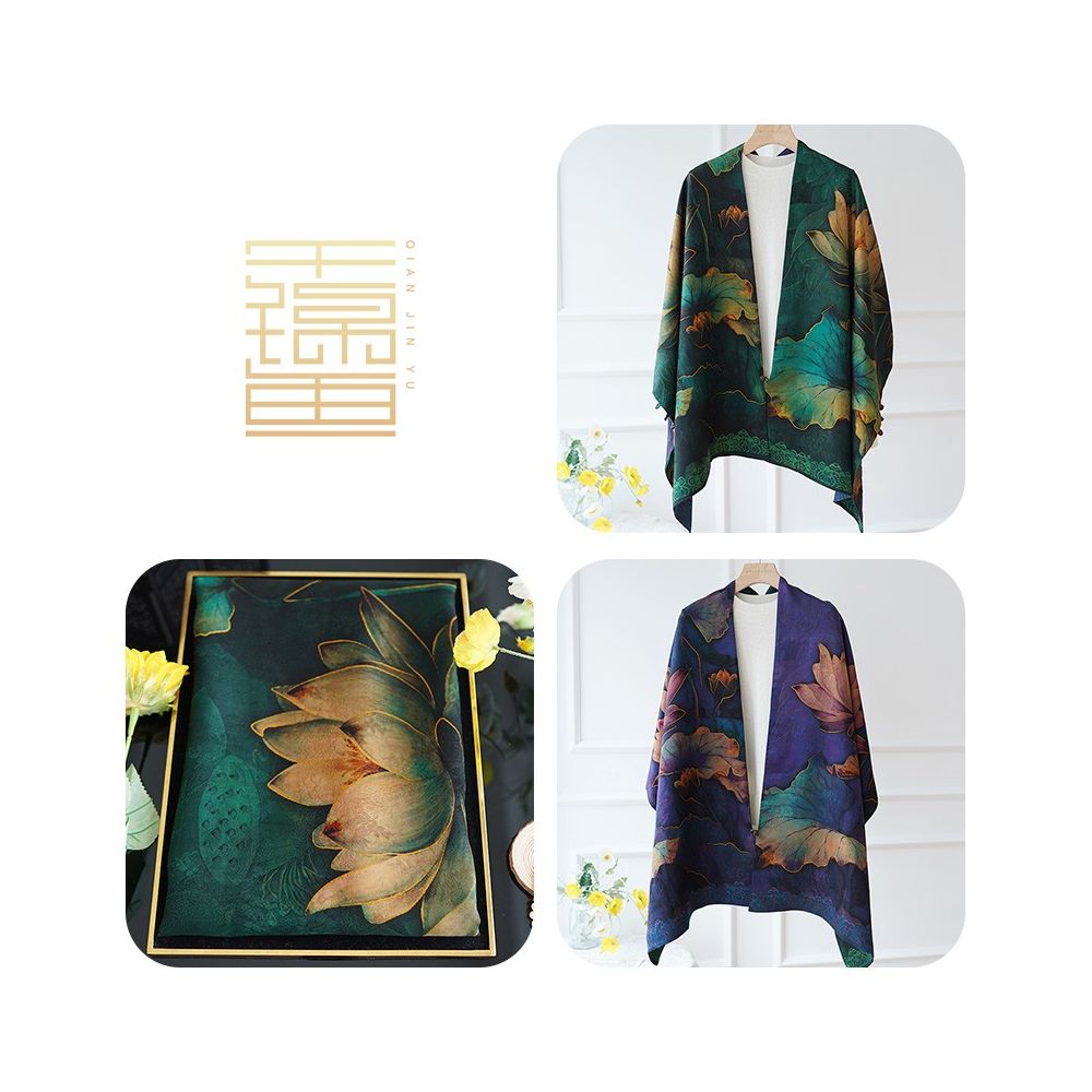 ASAYA4914 – Jiangshan Heritage Silk Shawl 🏞️