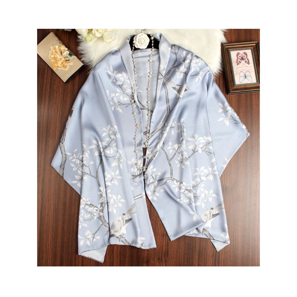 ASAYA4951 – Luminous Silk Garden Shawl 🌸✨