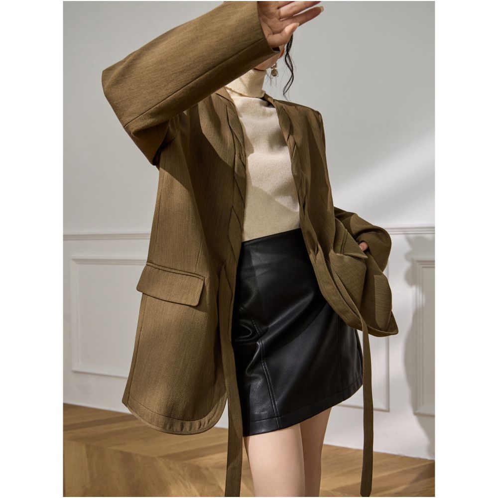 Plum Jan high end dark green miu series suit jacket women 2025 new style this year popular style image 5