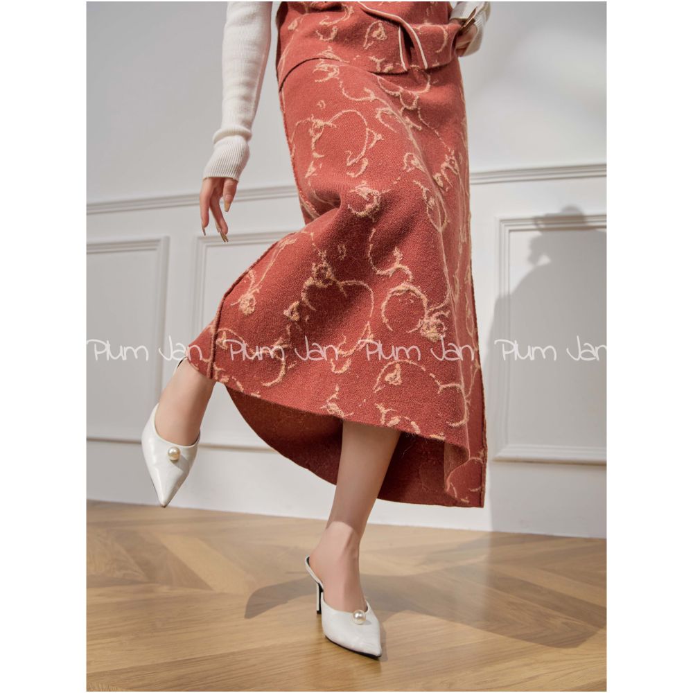 Plum Jan New Chinese style Chinese style suit for late autumn wear with a sense of luxury 2025 new pink vest skirt image 3
