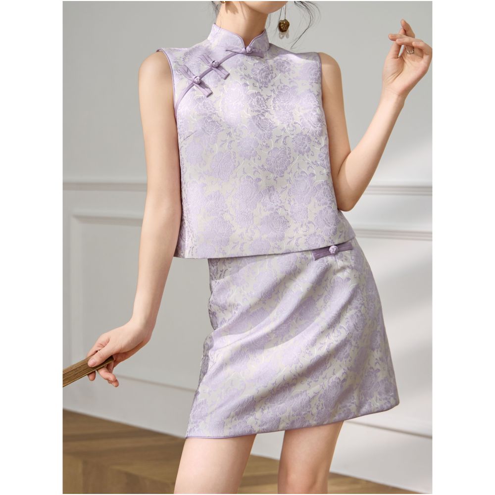 Plum Jan 2025 super hot spring outfit a complete set of new Chinese style national style suits generous and decent wear two piece suits image 5
