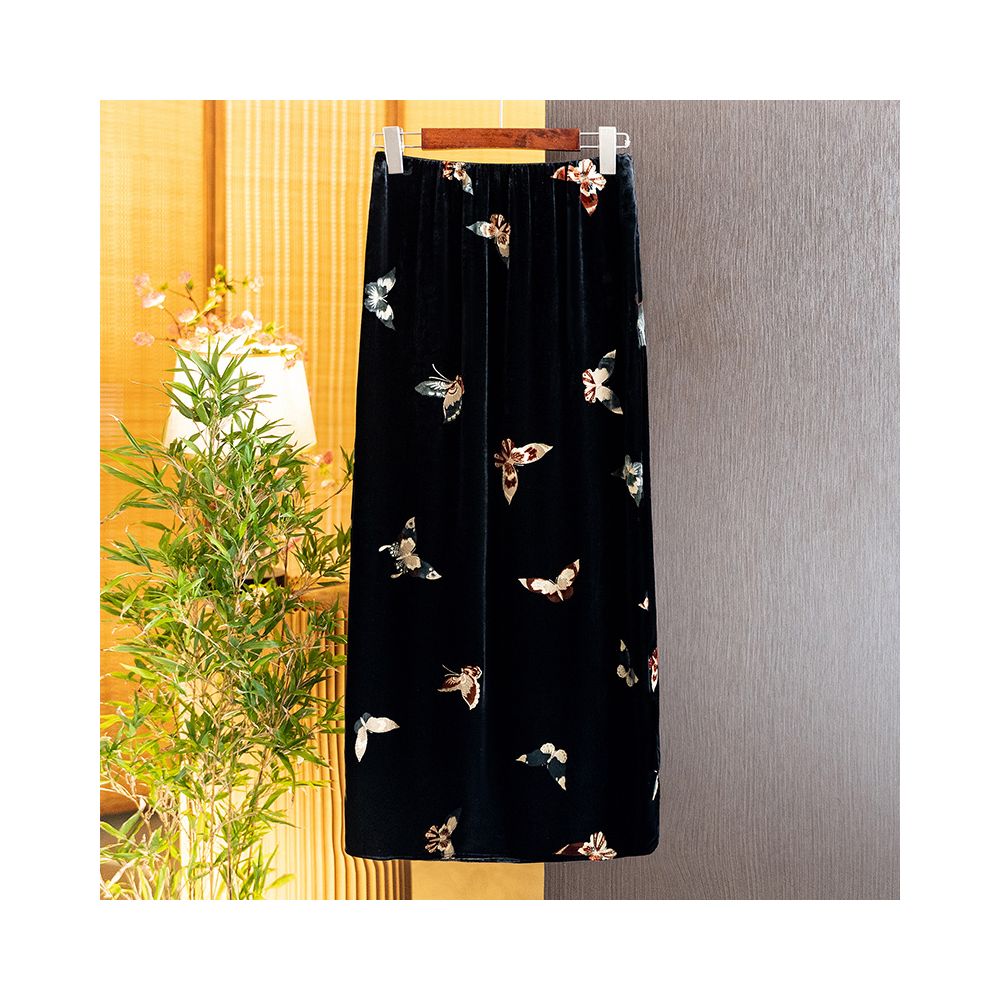 New Chinese Style Silk Velvet Fashionable and Versatile Temperament Suit 2025 Autumn New Arrival Retro Elegant Vest and Skirt image 15