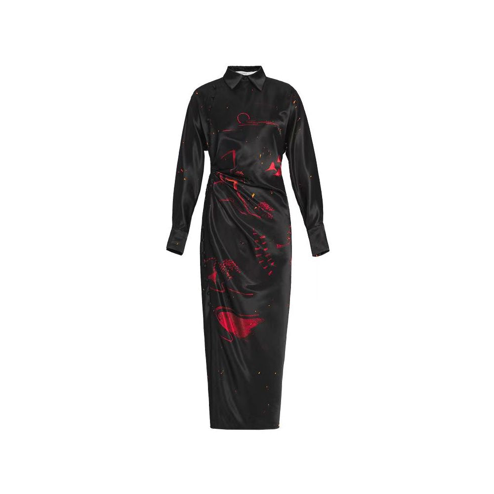 ZCY 2025 Winter New Oblique Front Flower Draft Dress image 9