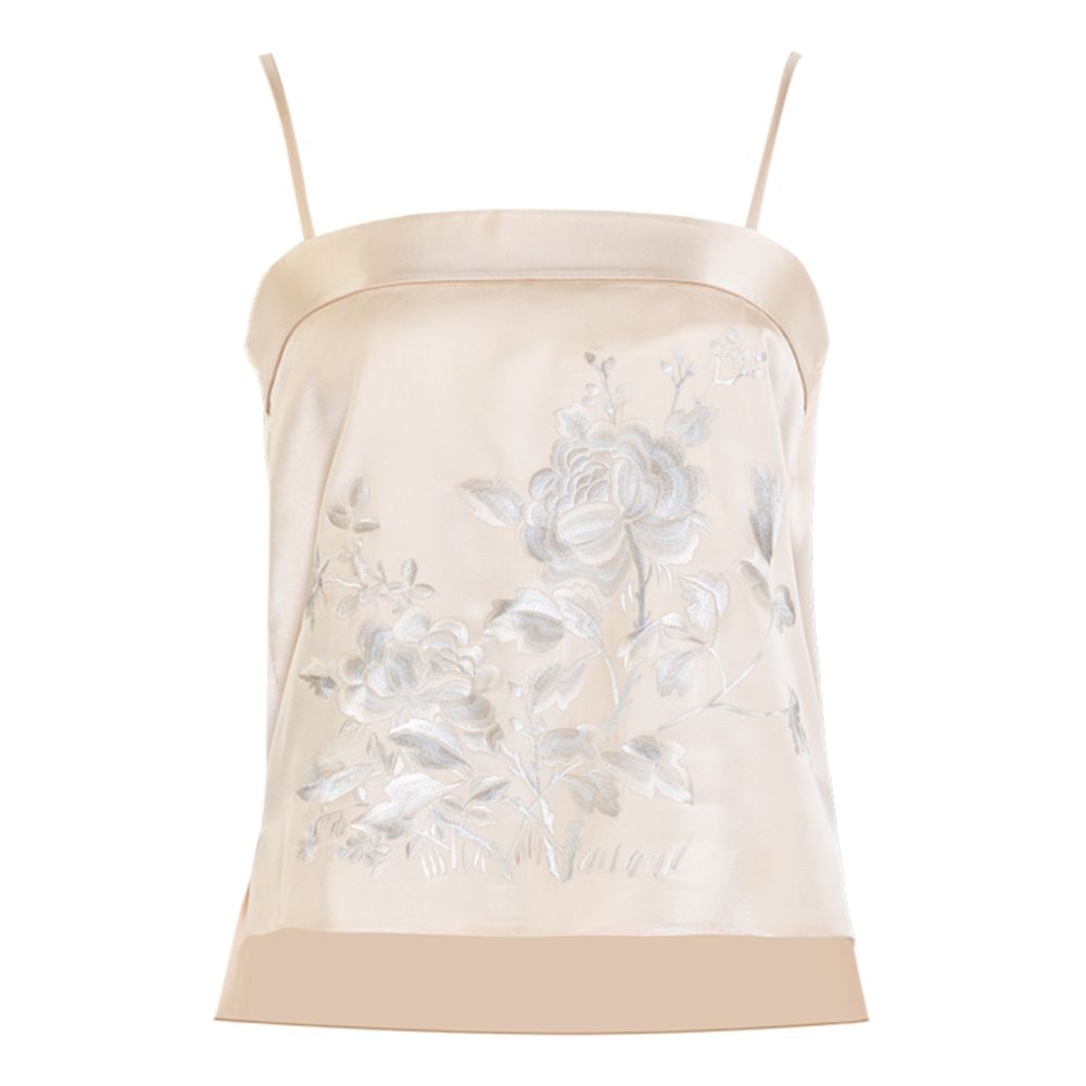 Autumn Moon Dew One City Wind Plush Silk Heavy Industry Embroidery Retro Chinese Han Elements National Style Interior Strap Top image 3