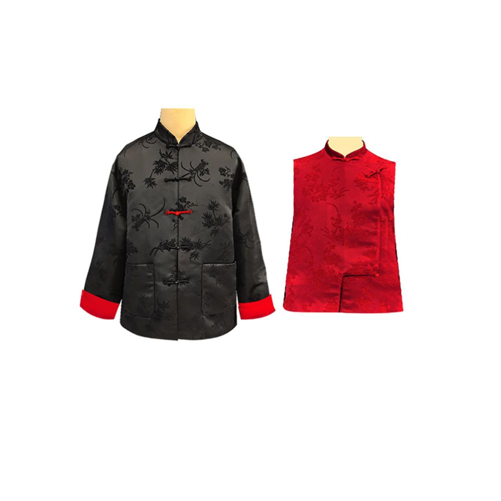 New product in spring and winter of 2026 New Chinese style China Chic waistcoat high end family s three or four member parent child clothes image 4