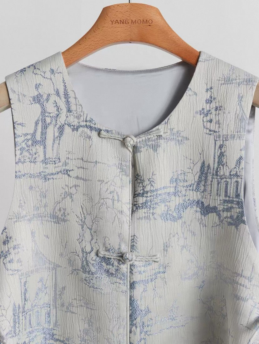 ASAYA4896 โ Misty Horizon Jacquard Set ๐ซ๏ธ๐