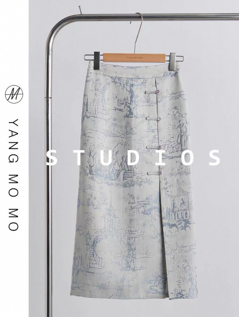 ASAYA4896 โ Misty Horizon Jacquard Set ๐ซ๏ธ๐