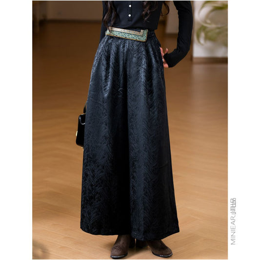 ASAYA5816 – Heritage Embroidered Wide Pants 🖤🪡