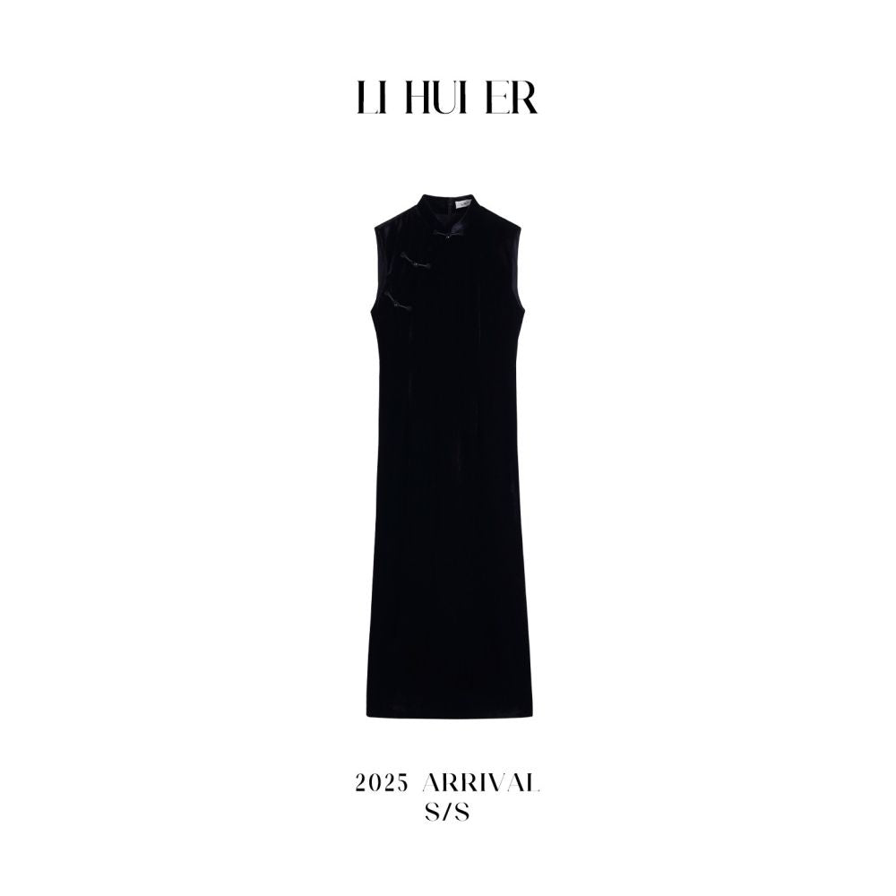 ASAYA5849 – Midnight Grace Cheongsam Dress 🖤✨