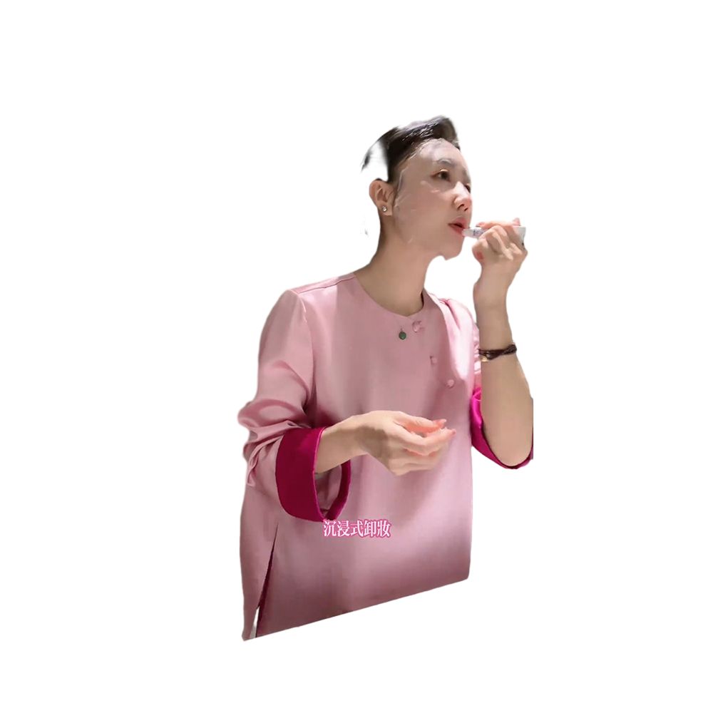 Counter Withdrawal 2025 Autumn New Style Chinese Style Small and Versatile Unique Dopamine Pink Shirt for Women image 5