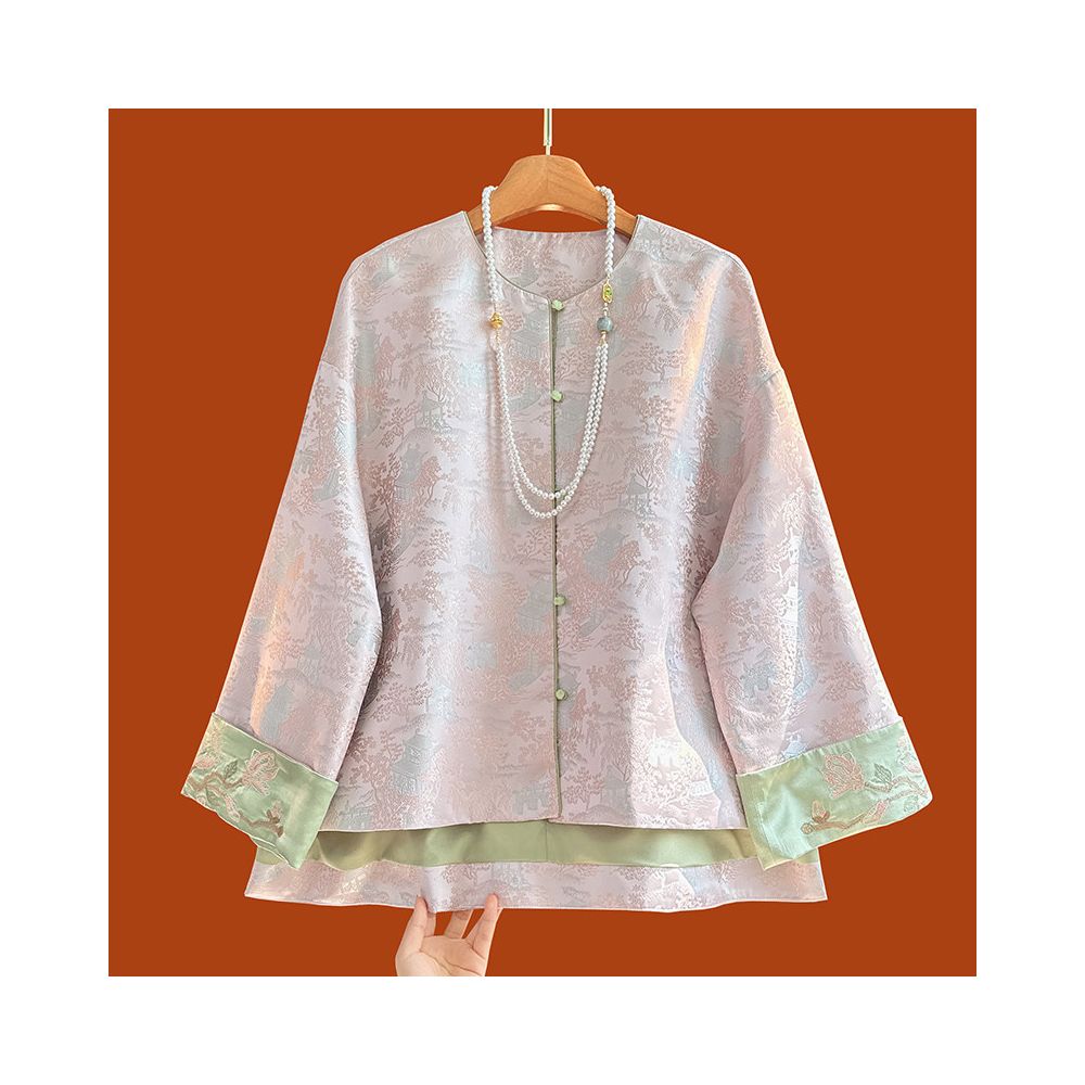 ASAYA5876 – Golden Song Brocade Jacket ✨💛