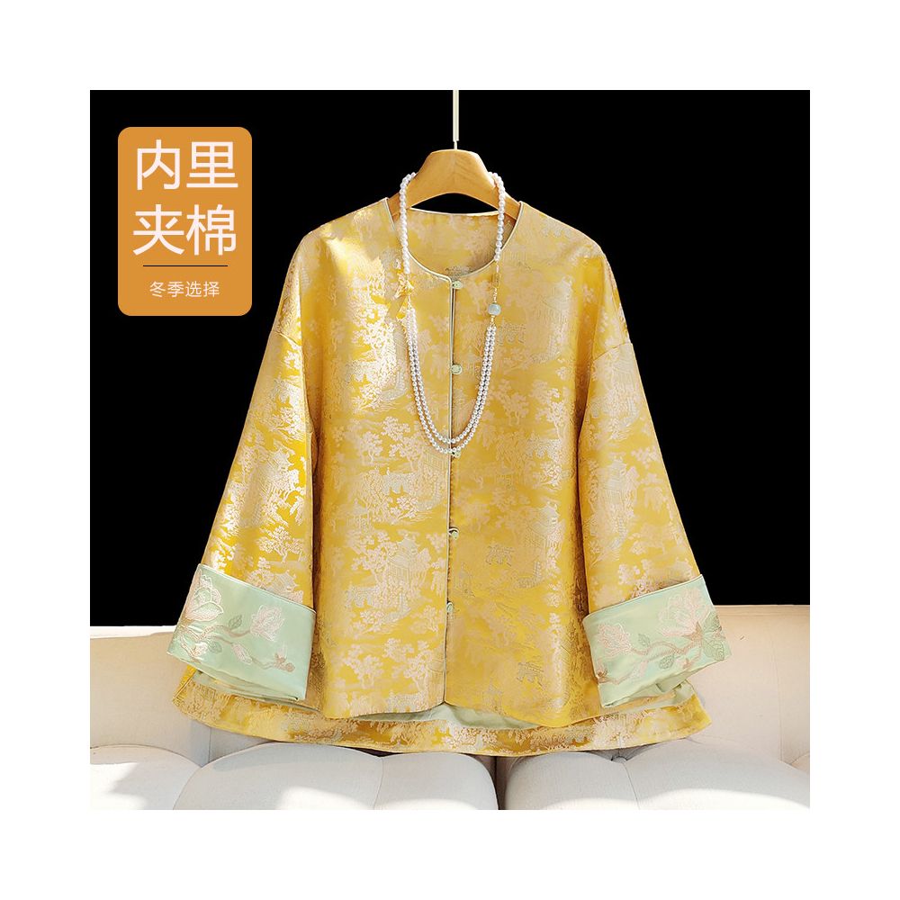 ASAYA5876 – Golden Song Brocade Jacket ✨💛