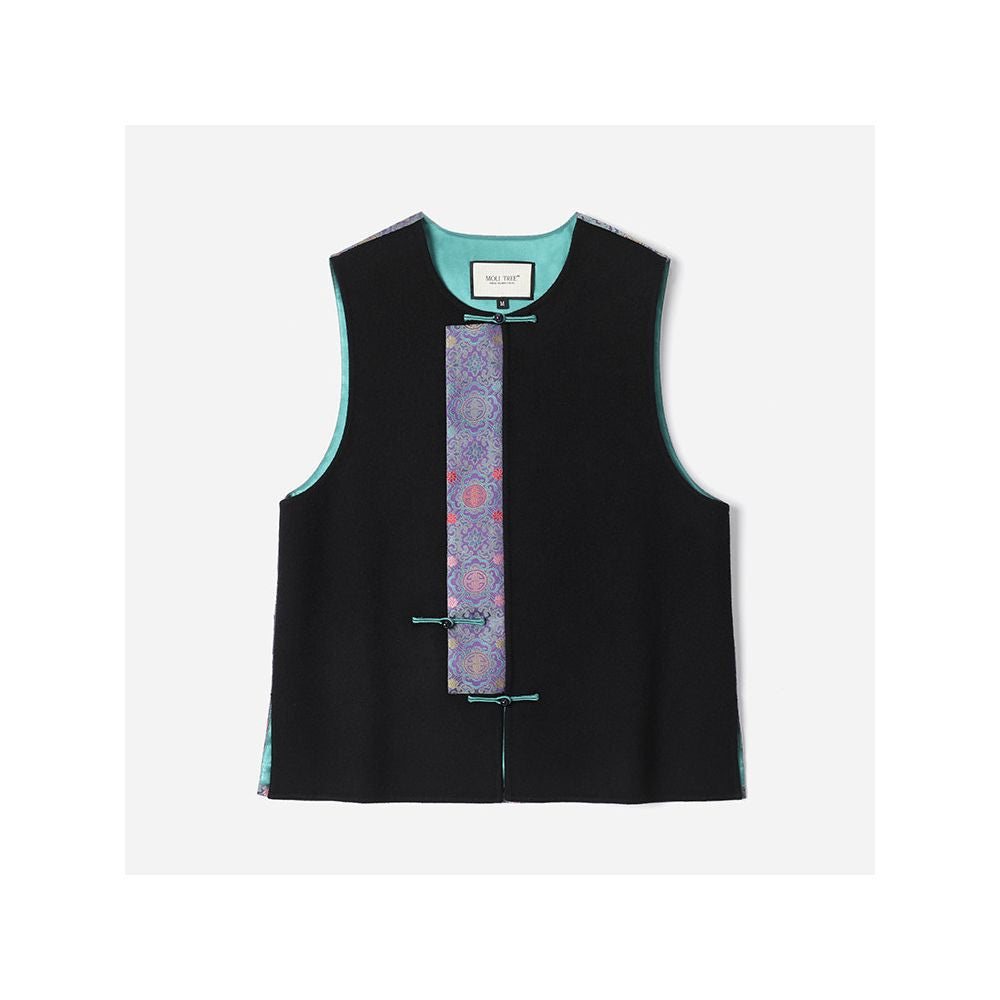 ASAYA5946 – Jade Noir Oriental Vest 🖤💎