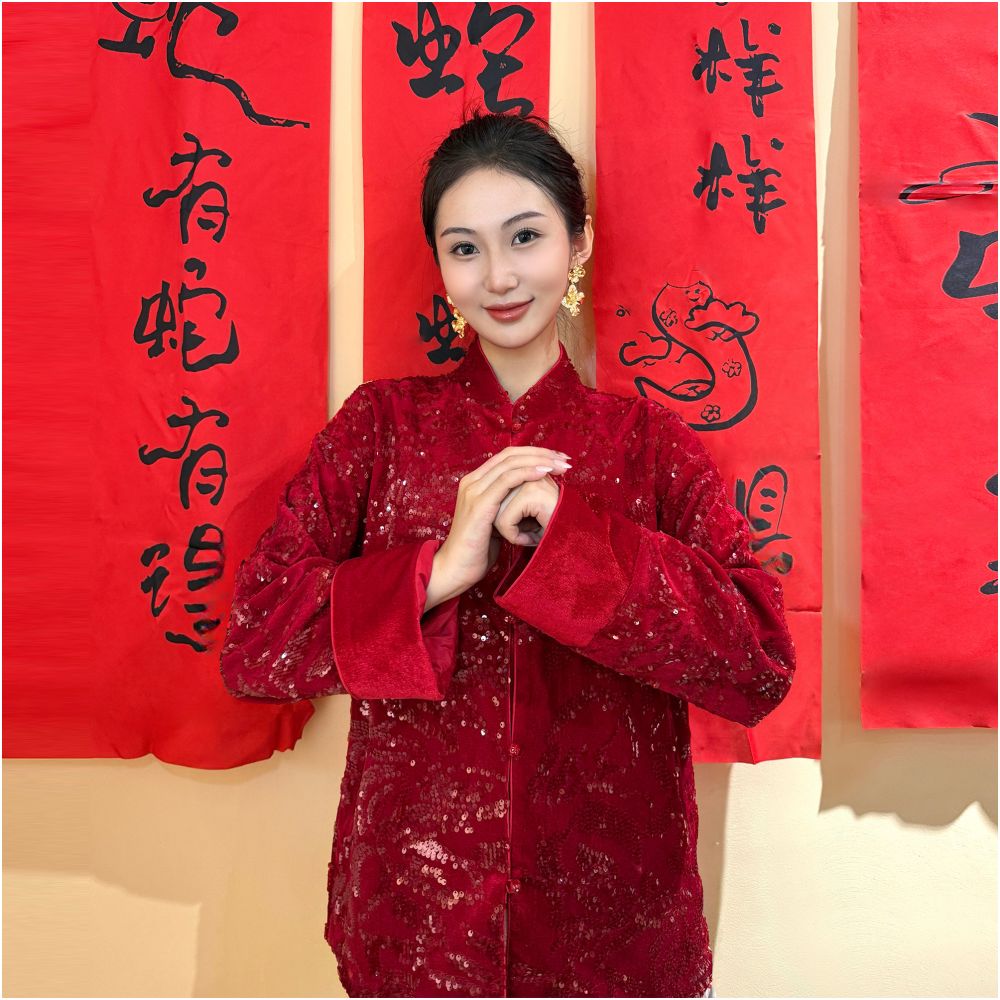 ASAYA5968 – Imperial Sparkle Tang Jacket ❤️✨