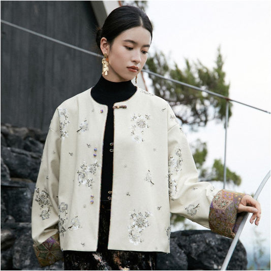 ASAYA6086 – Ivory Celestial Embroidered Set ✨🌙