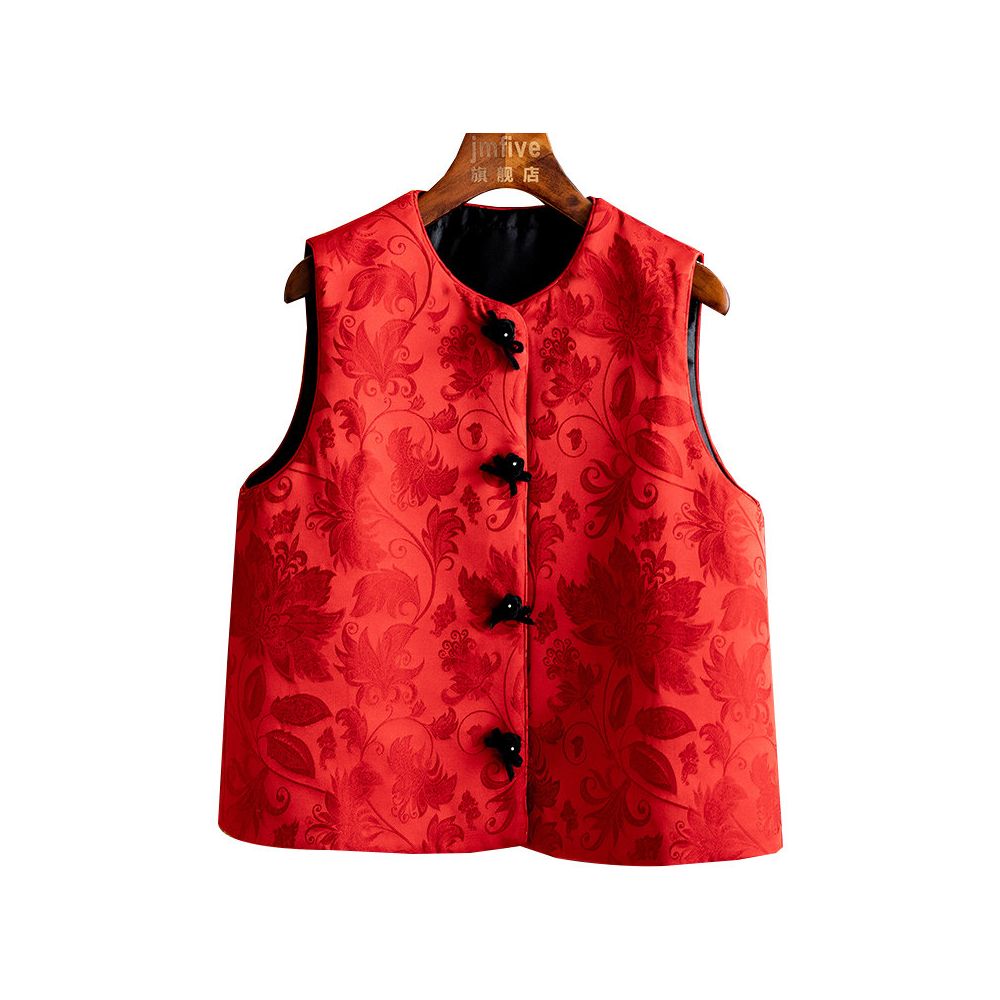 ASAYA6087 – Imperial Brocade Vest ✨🧧