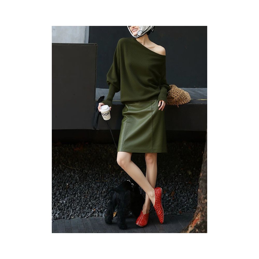 ASAYA6117 – Olive Allure Knit Set 🌿✨