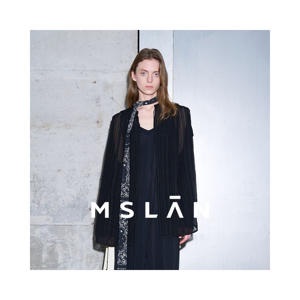 MSLAN Mall Same Style 2025 Summer New Loose Front Strap Loose Feel Shirt MGBN215 image 4