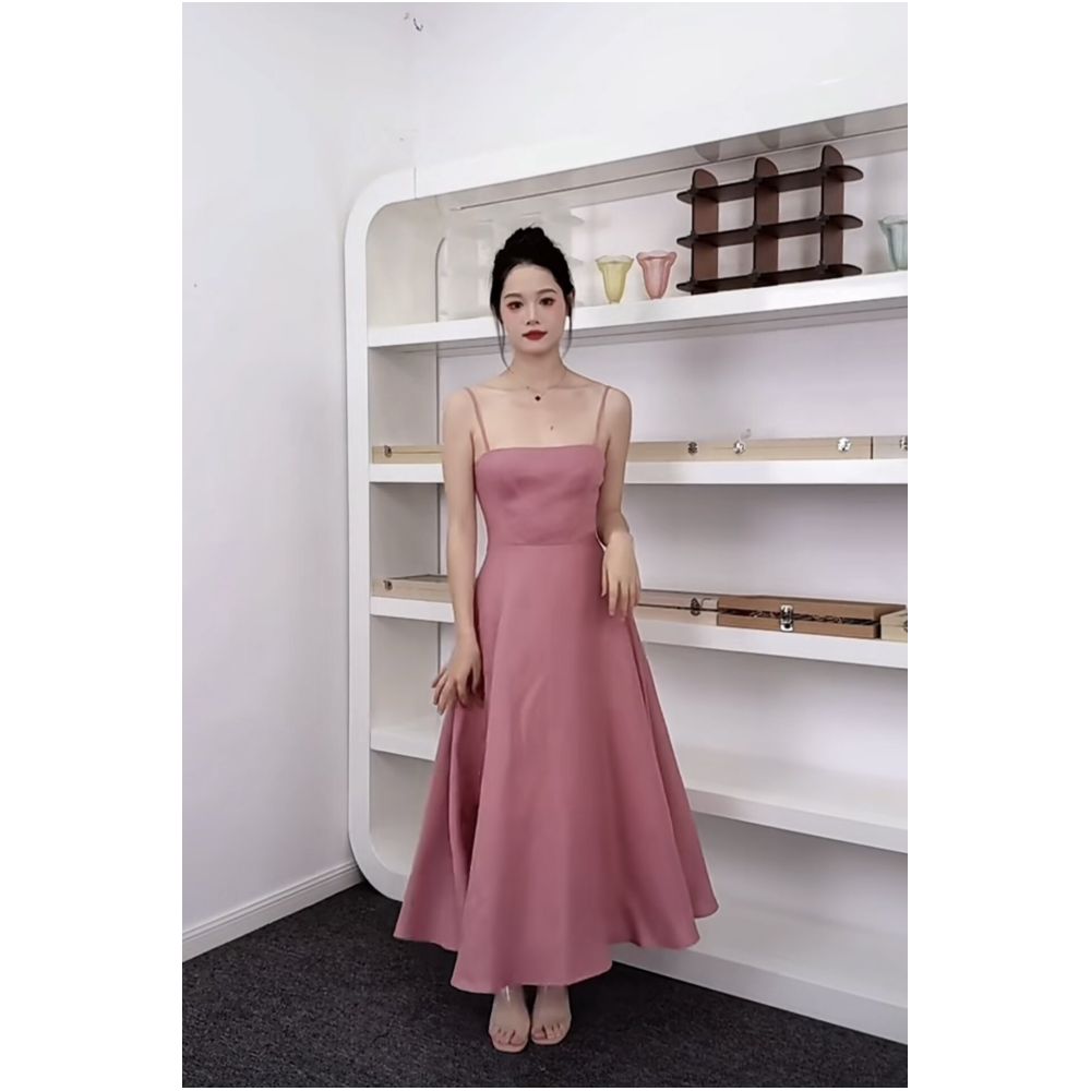 ASAYA6151 – Summer Linen Midi Dress ☀️🌿