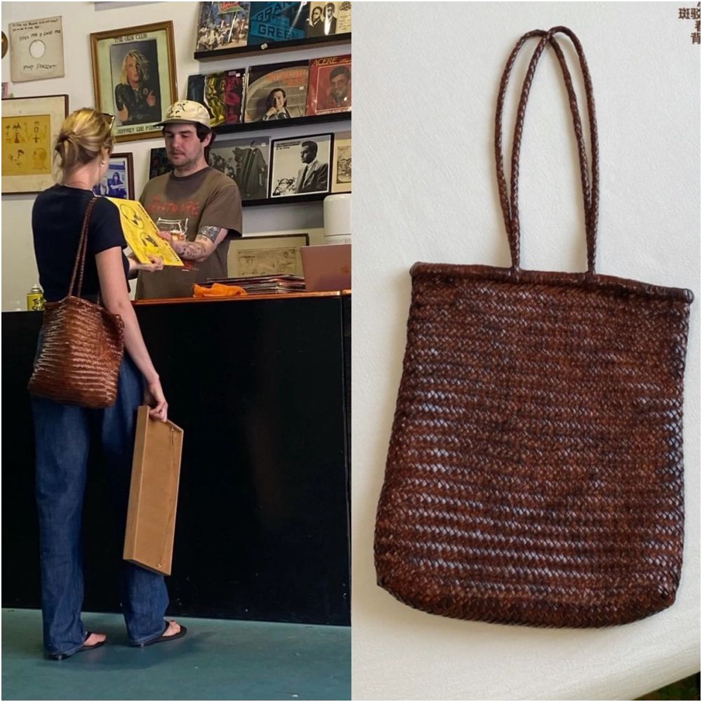 ASAYA6182 – Vintage Woven Leather Tote 🤎👜