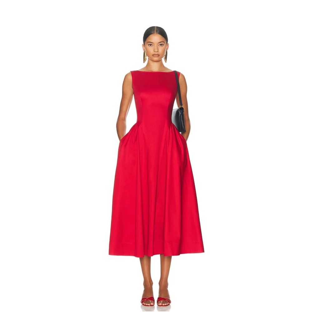 ASAYA6203 – Timeless Sculpted Midi Dress 🖤✨