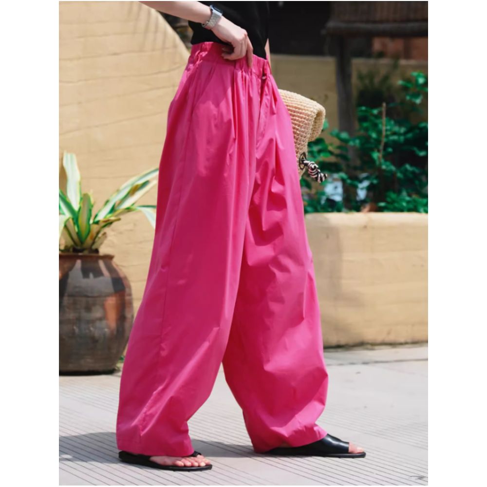 ASAYA6231 – Fuchsia Breeze Wide-Leg Pants 💖🌺