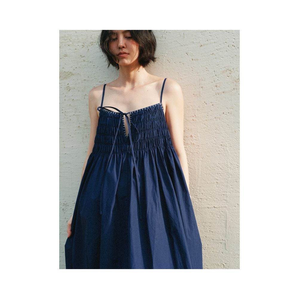 Beerkun Tuscan Summer 2ways Special Embroidery Cable A line Holiday Style Strap Dress image 1
