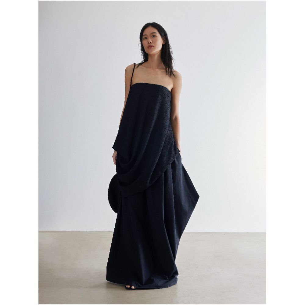 YUELXIANG Designer 2025 Spring Summer New Original Simple Geometric Profile Asymmetric Half Skirt image 0