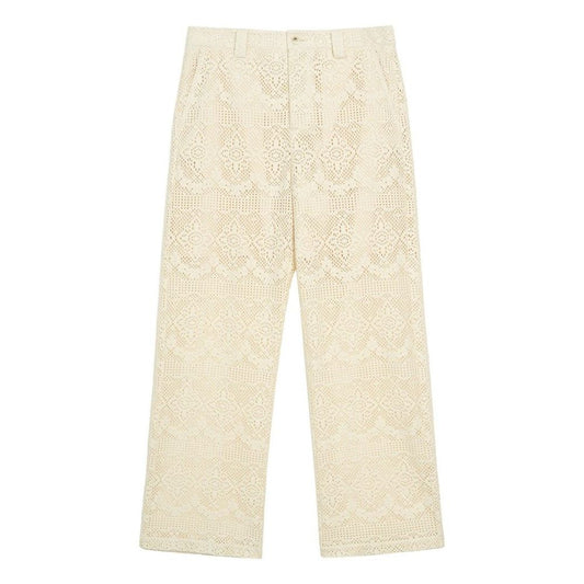 ASAYA6284 – Coastal Lace Wide-Leg Pants 🤍🌿