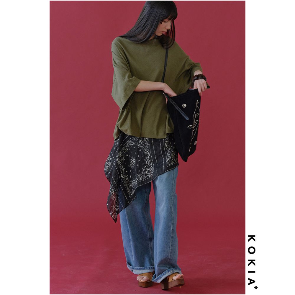 ASAYA6287 – Paisley Layer Wrap Skirt 🖤✨