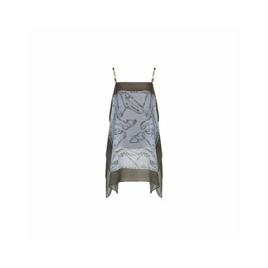 ASAYA6305 – Silk Scarf Mini Dress & Tote Set 🖤✨