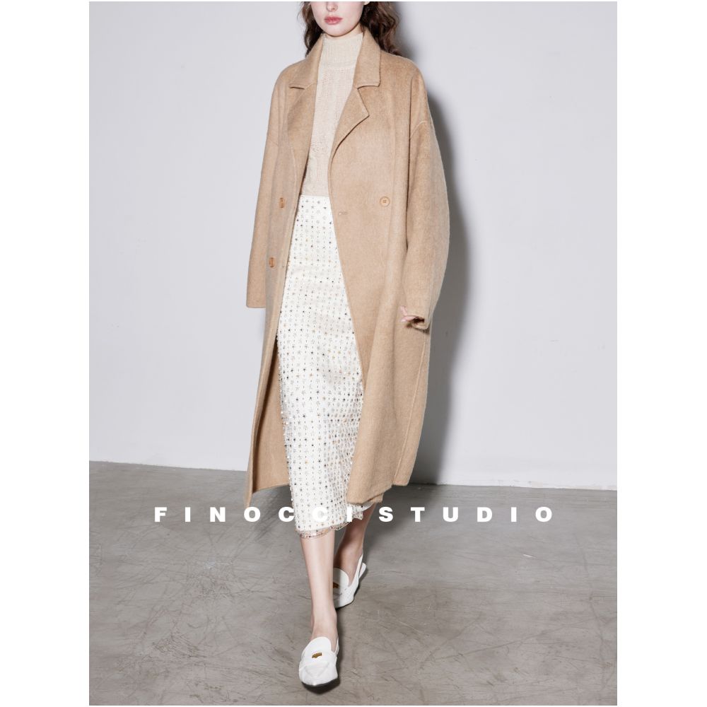 FINOCCI Colored Gemstone and Diamond Embroidery Double Layer Thickened High Density Satin Skirt Exuding Elegance and Nobility image 4