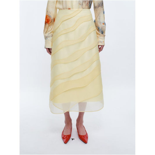 ASAYA6439 – Soft Wave Organza Skirt 🌼✨