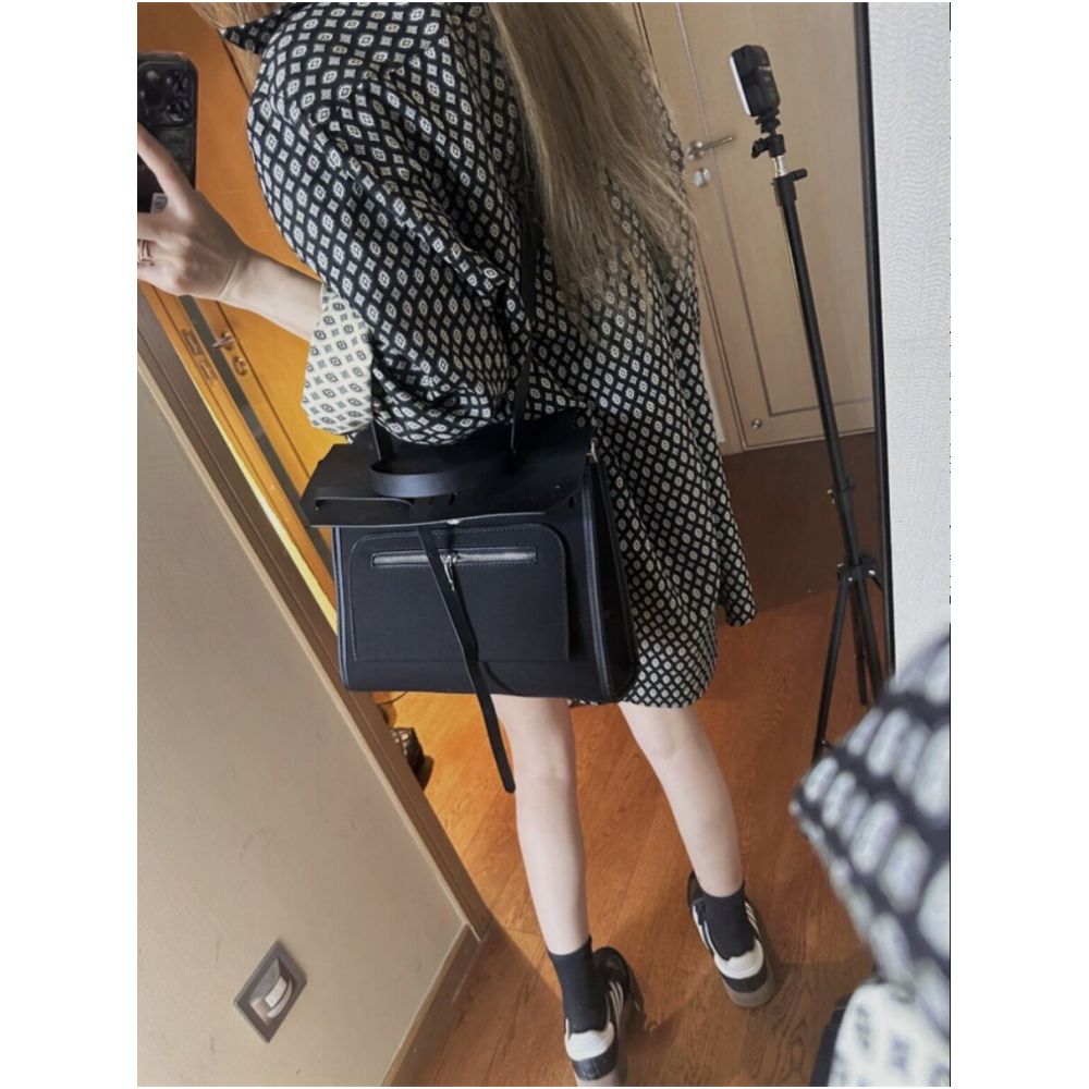 S andro Madge Old Money Style Midi Long Shirt Women s 2026 Early Spring Loose Versatile Casual Jacquard Top image 5
