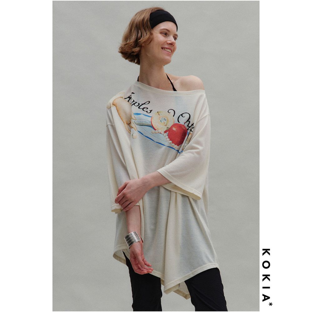 ASAYA6487 – Vintage Apple Muse Tee 🍎✨