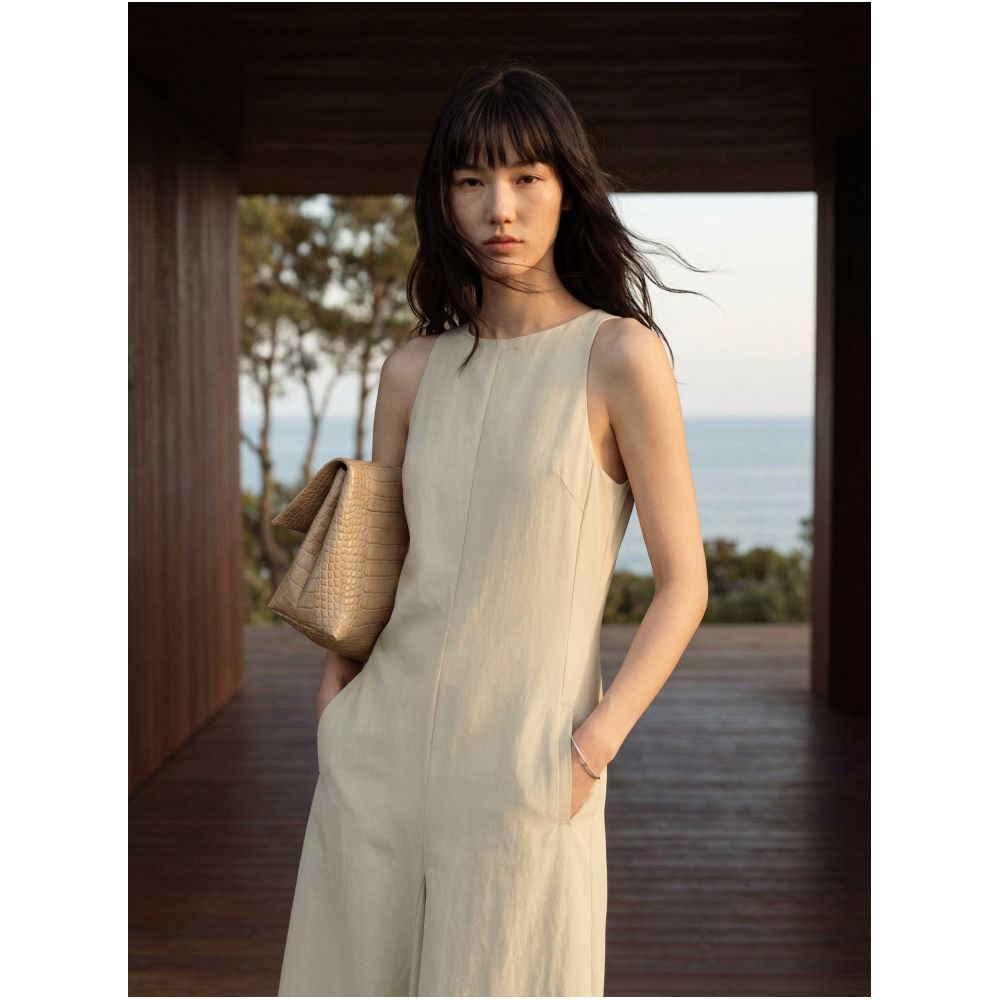 COMMON VALUE Zen Pāra Cupro Lyocell Sleeveless Dress image 2