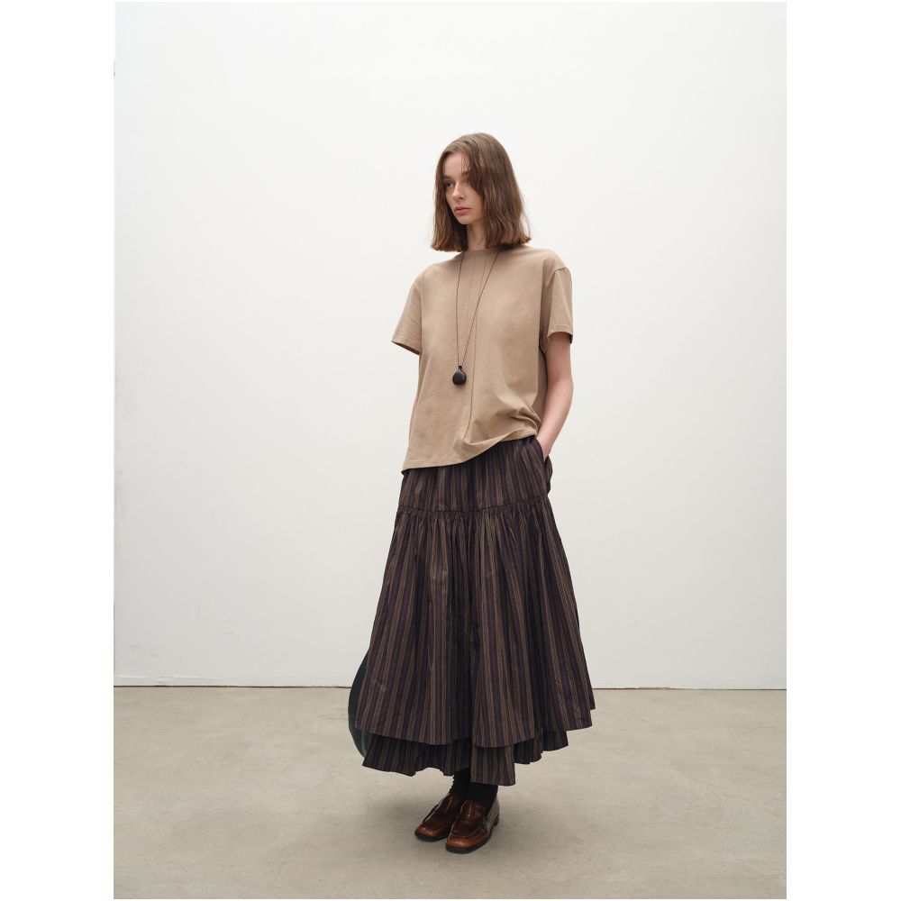Sayhitotomato Original First Store Paris Holiday Full Skirt with Double Elastic Waist image 4