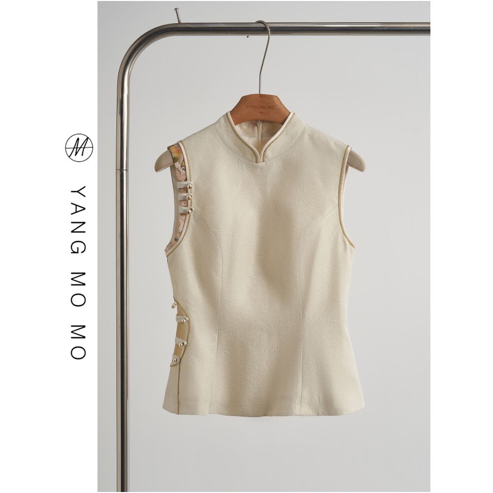 New Chinese style minimalist design slim fit waist hollowed out top and skirt set for women 2026 summer new style image 2
