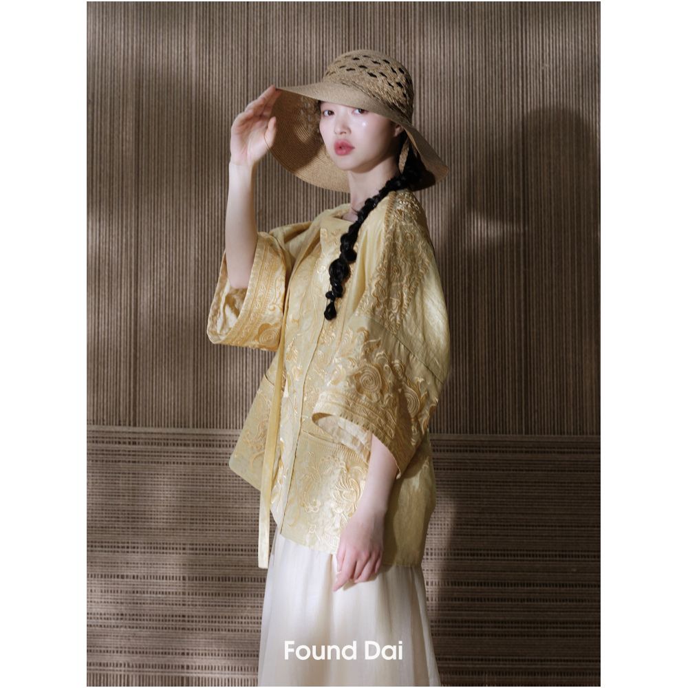 Miao Embroidery Style 10 Embroidery Pieces 700 000 Stitches New Chinese Style Outerwear image 2