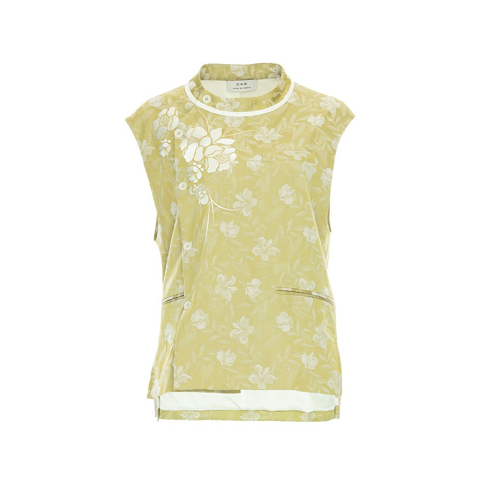 ASAYA6604 – Blossom Jacquard Vest Set 🌼🍃