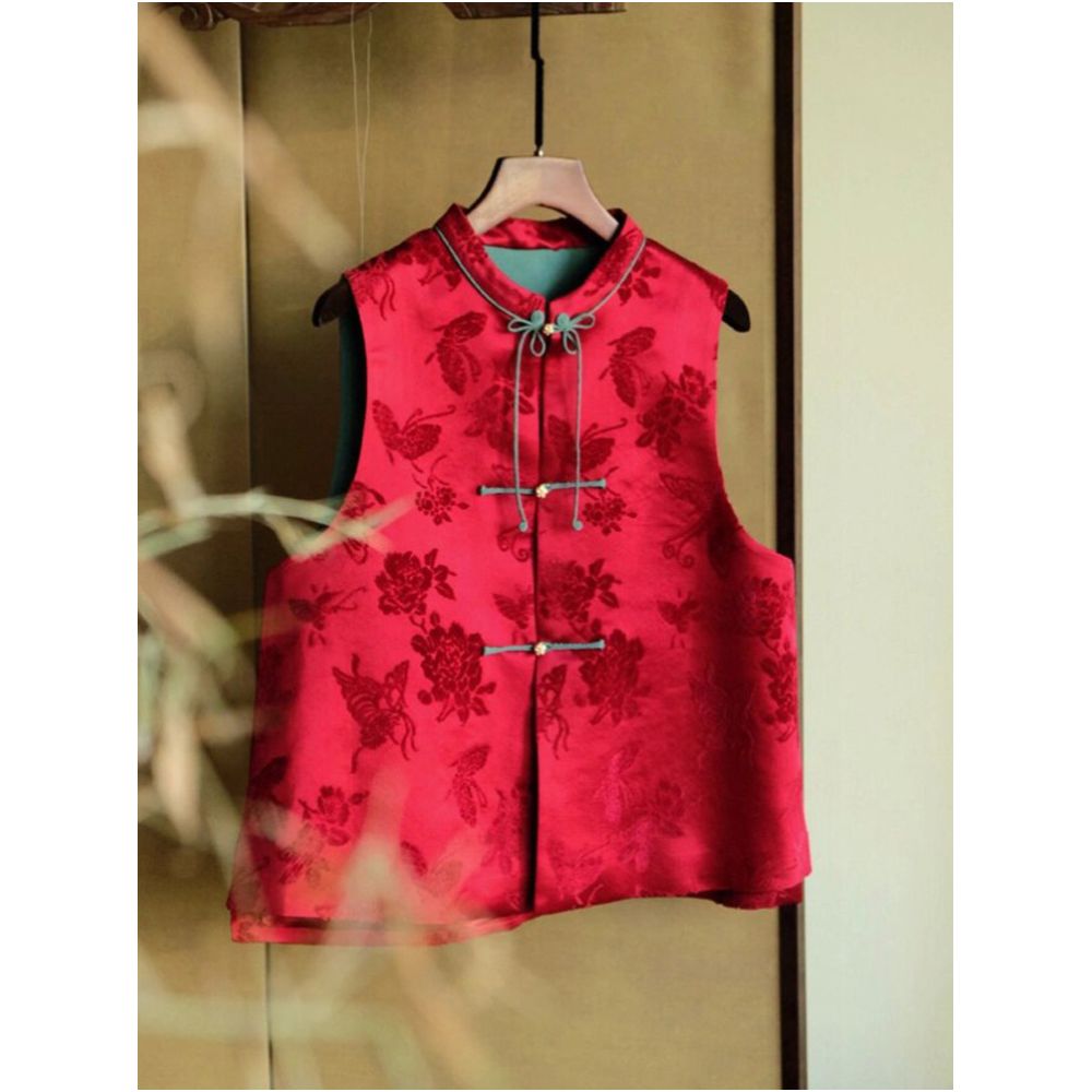 2026 Autumn New Style Chinese Style Tang Suit Vest for Women Removed from Department Store image 0