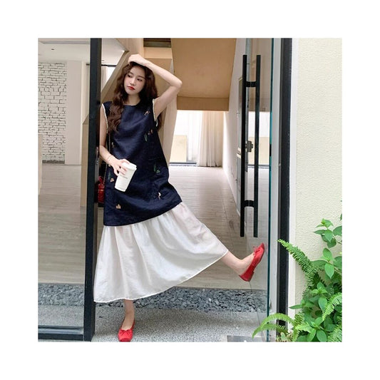 ASAYA6609 – Parisian Layered Midi Dress 🇫🇷✨