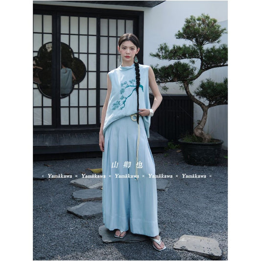 ASAYA6621 – Azure Whisper Silk Set 💙🌿