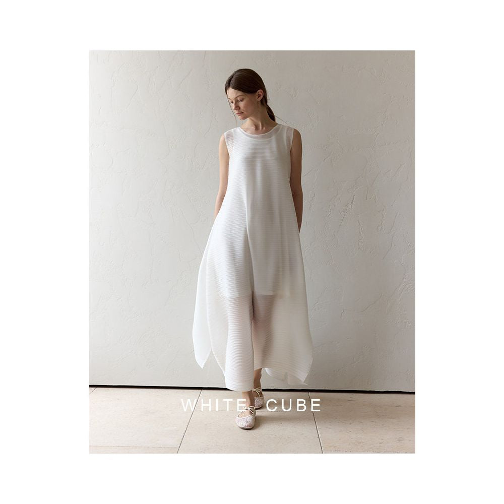 ASAYA6648 – Cloud Pleats Maxi Dress ☁️🤍