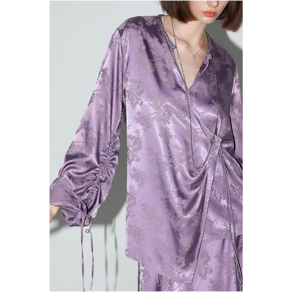 ASAYA6653 – Lavender Moon Satin Set 🌙💜
