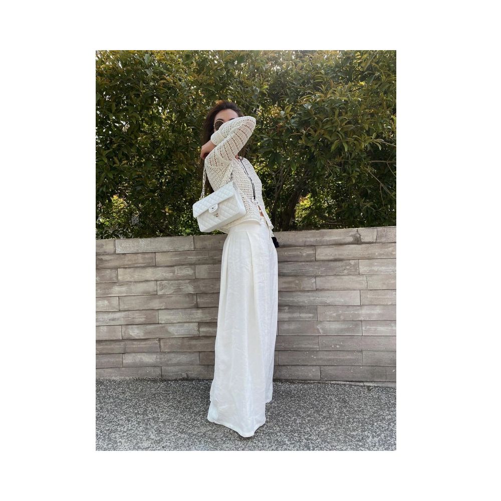 2025 Spring New Gentle Style Design Hollow Knitted Cardigan Lazy Style High End Top Design image 4