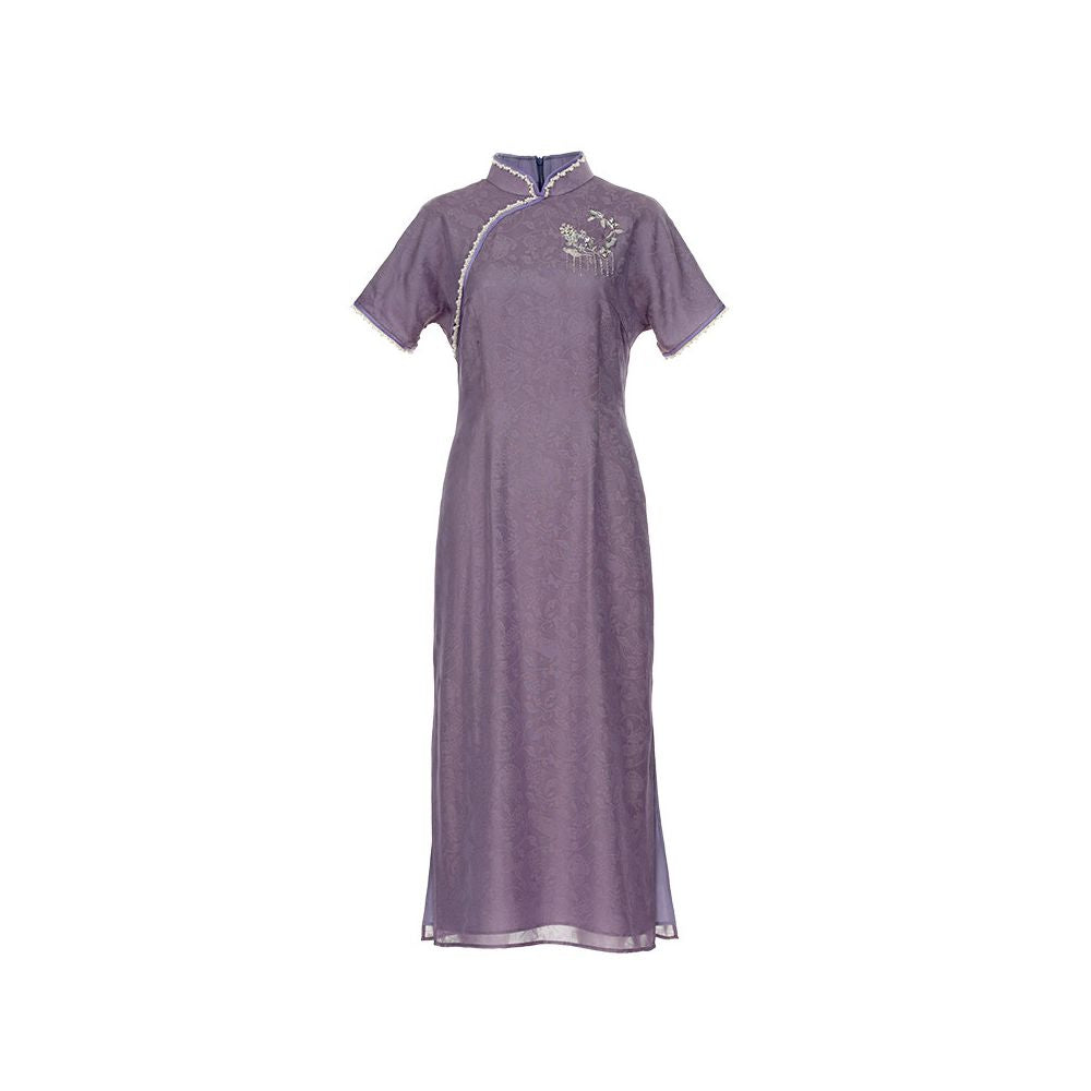 ASAYA6688 – Imperial Bloom Qipao Dress 💜✨